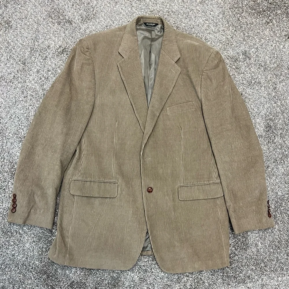 Lauren Ralph Lauren jacket mens 44L tan khaki corduroy sports coat blazer‎
